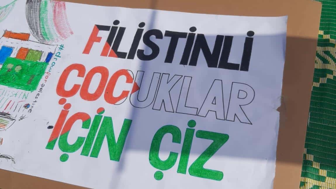  FİLİSTİNLİ ÇOCUKLAR İÇİN ÇİZİYORUM